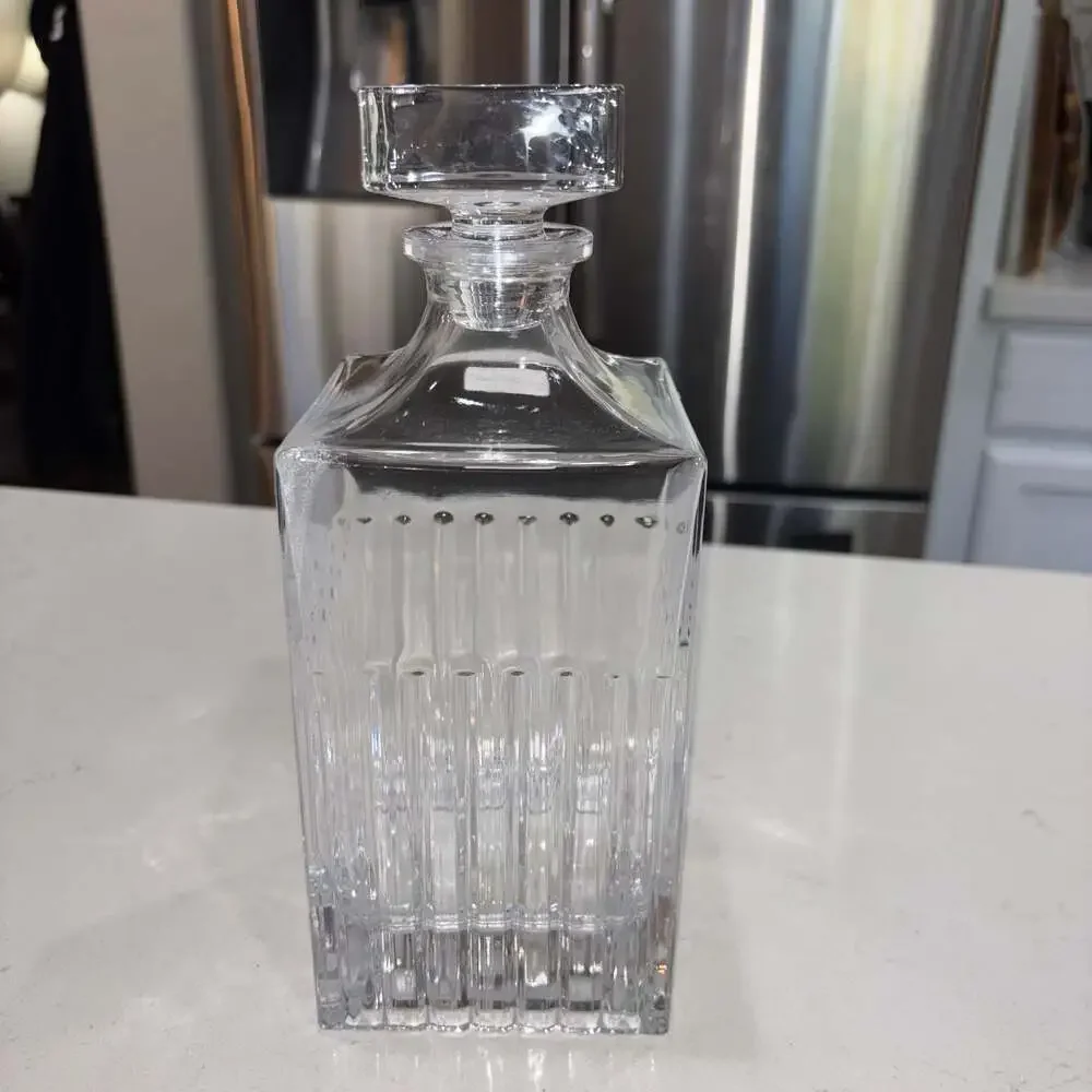 Godinger Silver Art Co Morgan Whiskey Decanter 30oz